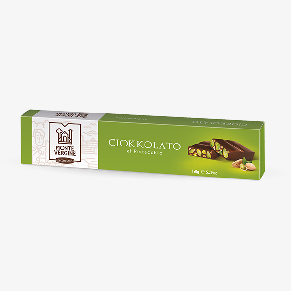 Cioccolato con pistacchi e mandorle
