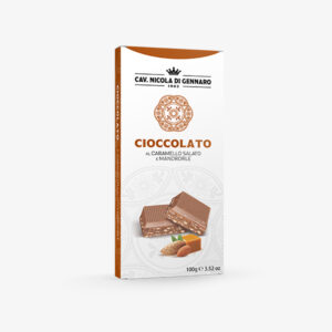 Cioccolato al caramello salato e mandorle