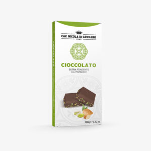 Cioccolato extra fondente con pistacchi